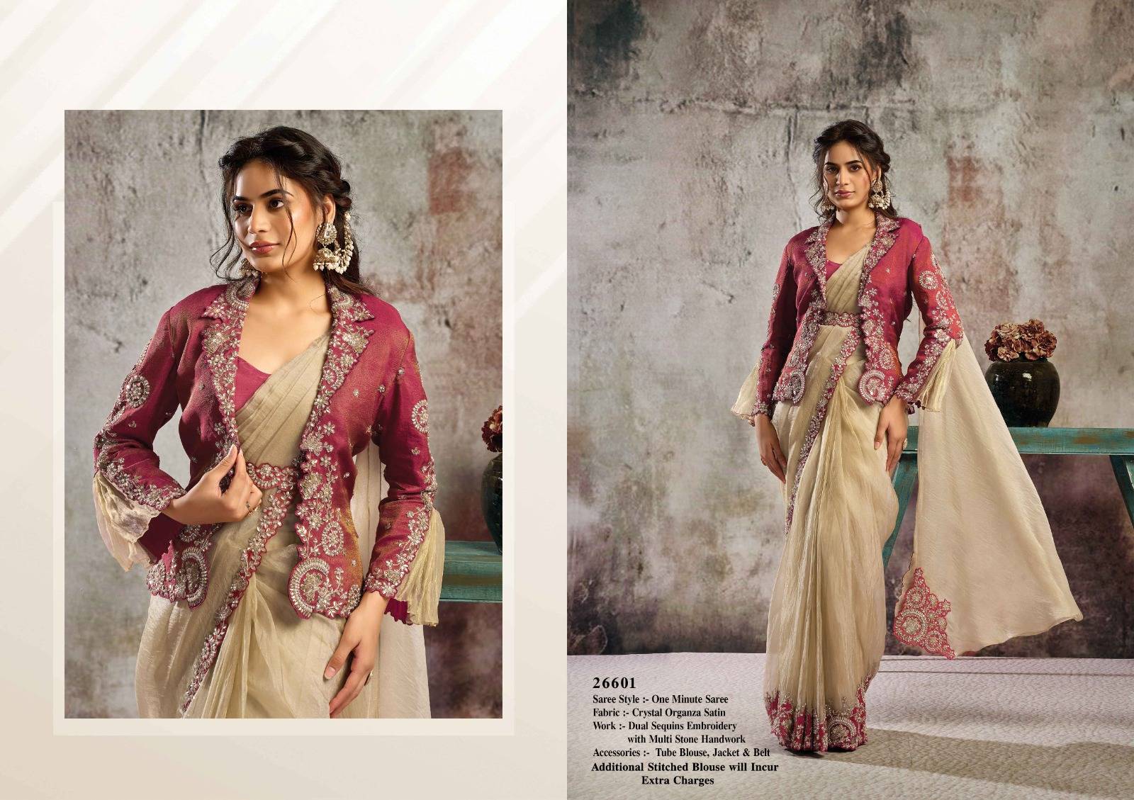 MOHMANTHAN SELENE by Mahotsav 26601 to 26616 Series Indian Traditional Bridal Wear Collection Beautiful Stylish Fancy Colorful Party Wear & Occasional Wear Silk Sarees At Wholesale Price